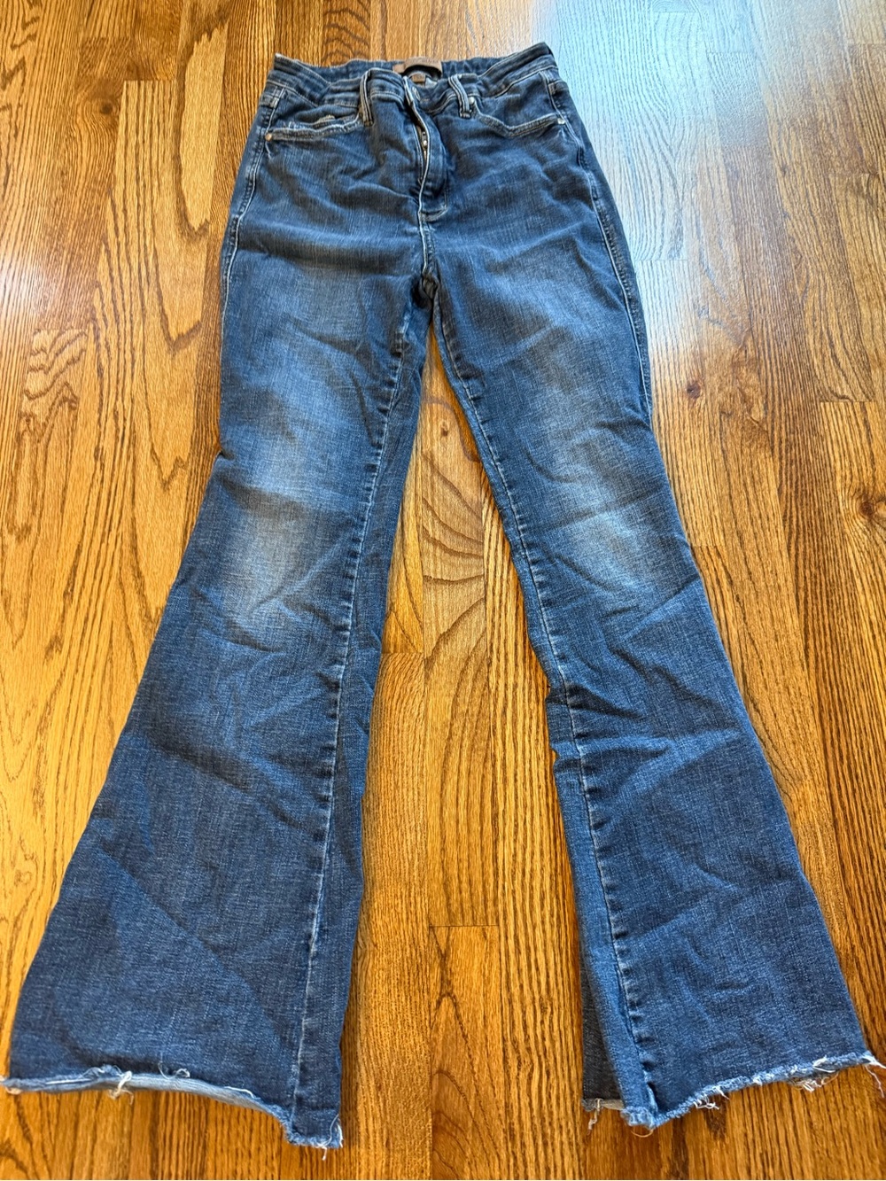 Judy Blue Ladies’ Distressed Dark Blue Women's Flared Jeans 30” inseam